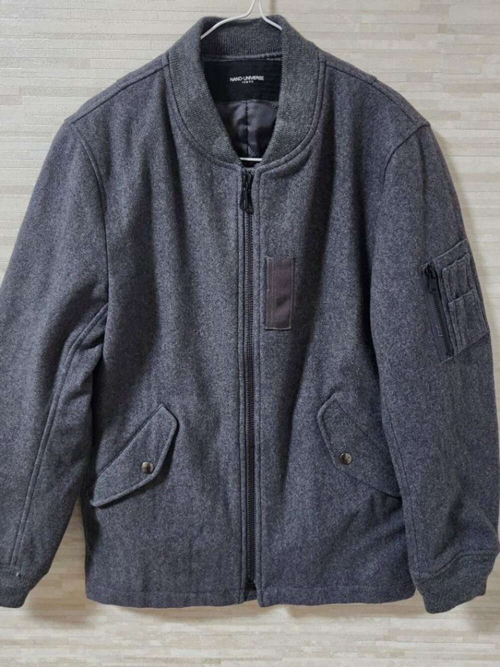 Jaza Wool Melton Jacket Gray